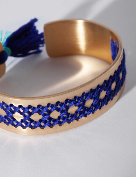 Rattan Gold Bracelet