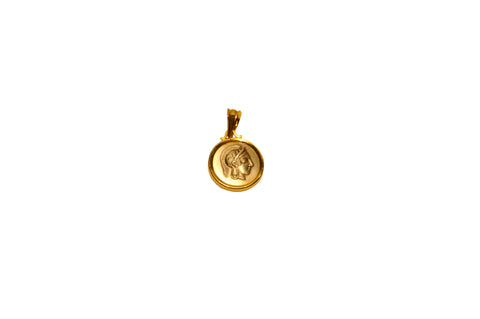 Athena Ancient Corinthian Coin Pendant