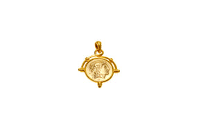 Alexander the Great Filigree Ancient Coin Pendant