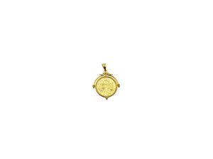 Constantinato Byzantine Gold Pendant with detail | large