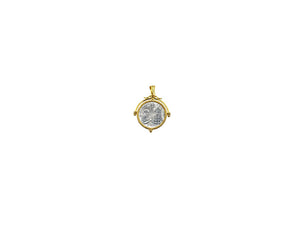 Constantinato Byzantine Silver & Gold  Pendant with detail | large