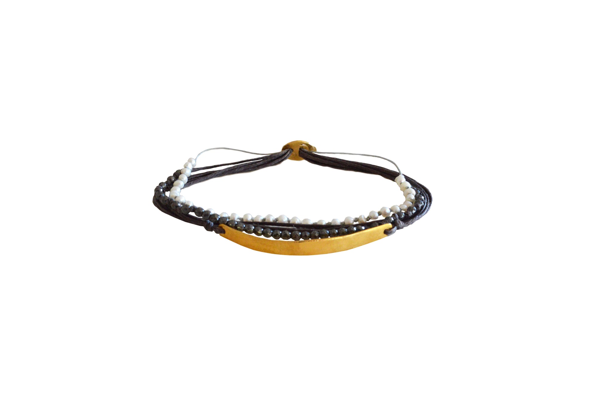 Perla Wax cord bracelet
