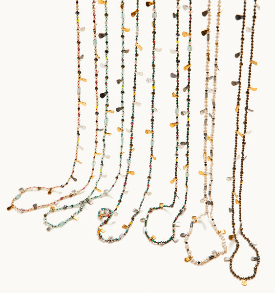 "Girasole" Long Mix Plated Necklaces