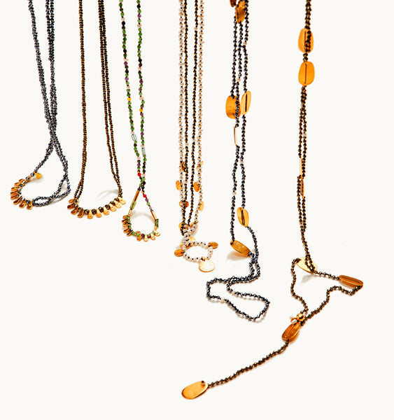"Girasole" One Line Short Necklace