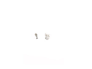 Cat & Herringbone Earrings