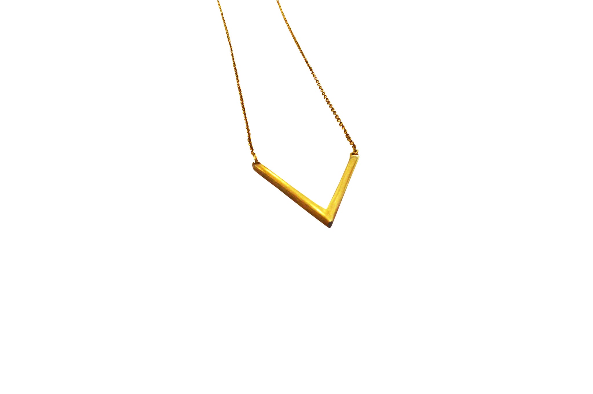 V Gold Plated necklace