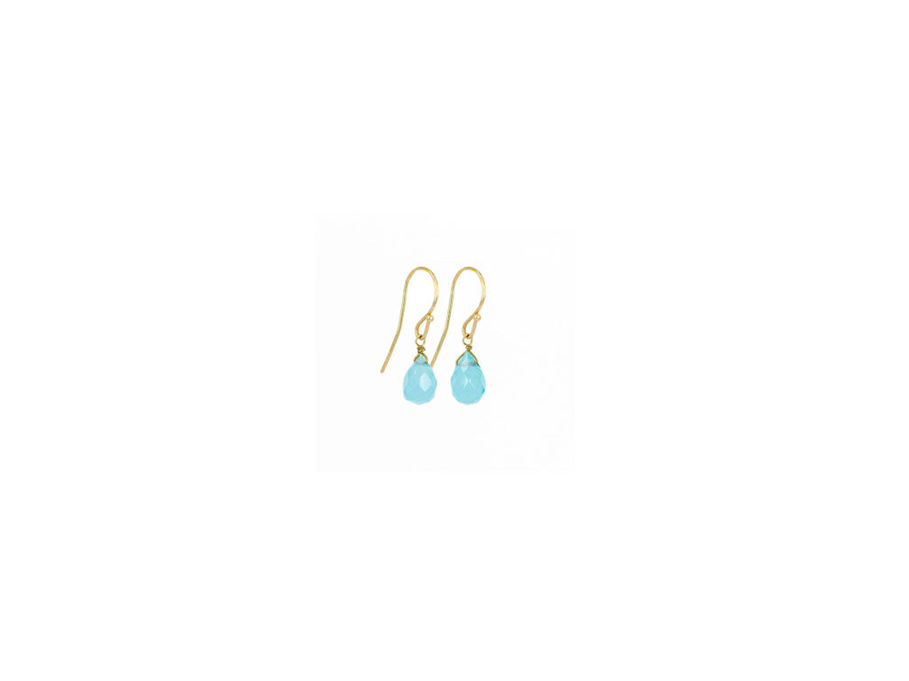 Gemstone Teardrop Dangle Earrings